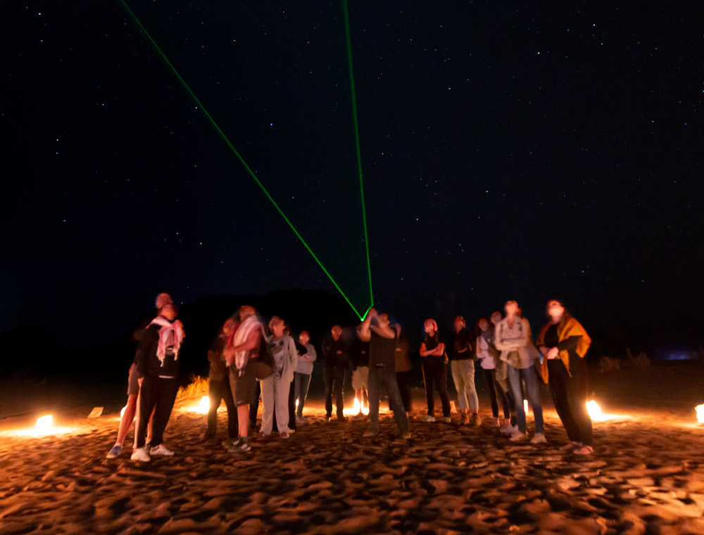 Avventura di osservazione delle stelle RumSky nel Wadi Rum (Osservazione delle stelle nel Wadi Rum)